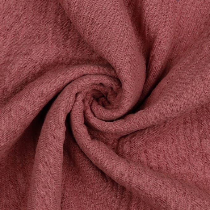 Double Gauze stof - 135cm breed - Mauve - 10 meter