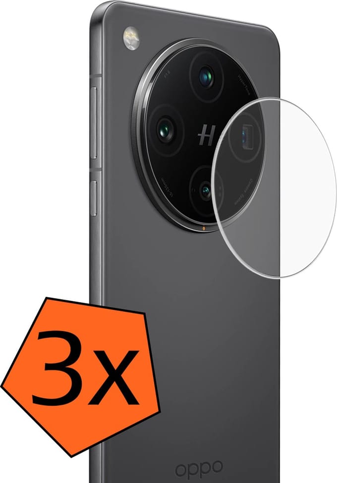 Camera Lens Protector - 3 Stuks - Geschikt voor OPPO Find X8 Pro - Camera Screenprotector - Gehard Glas - Beschermglas - Tempered Glass - Screen Protector