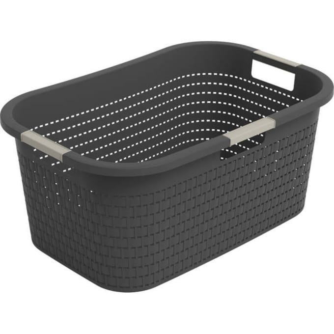 Rotho - Wasmand - 40L Country - Antraciet