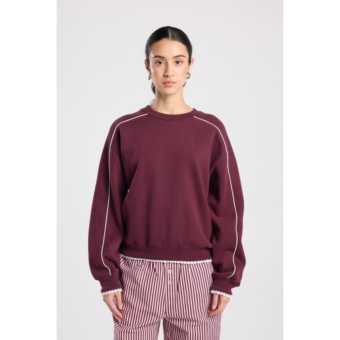 America Today Savannah Bordeaux Größe: M | Longsleeves Outlet | Damen