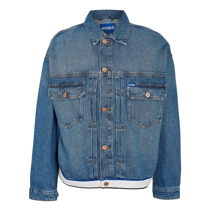 Hugo Corso-spijkerjas voor heren (Medium Blauw)