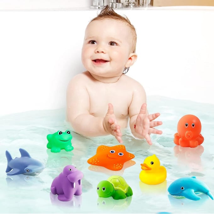 8 Delige Set Badspeelgoed voor Baby's en Kinderen