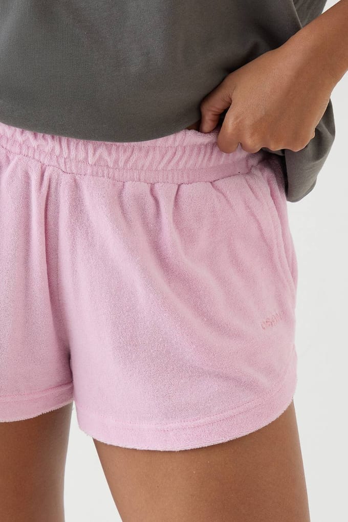 Dames Dsgn Studio Badstof Runner Short | Roze | Maat: Medium