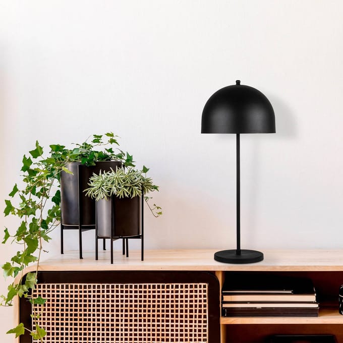 Opviq Tafellamp Can NT-135, zwart, metaal, hoogte 58 cm