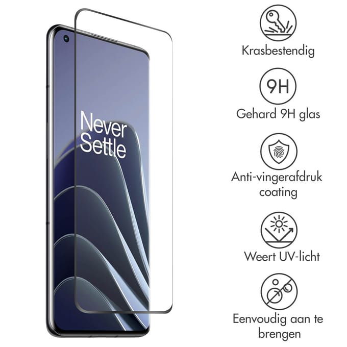 Accezz Screen Protector - Geschikt voor OnePlus 10 Pro / OnePlus 11 - Gehard Glass Full Cover