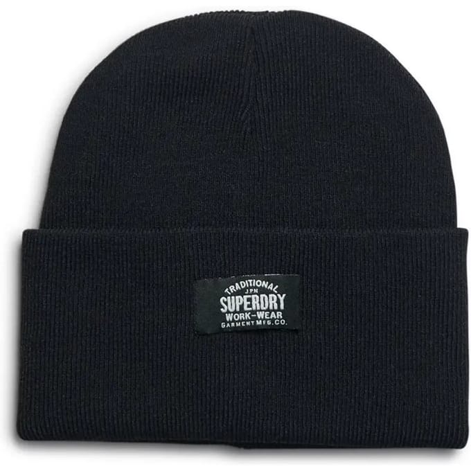 Superdry Classic Knitted Muts Zwart 37-41 cm