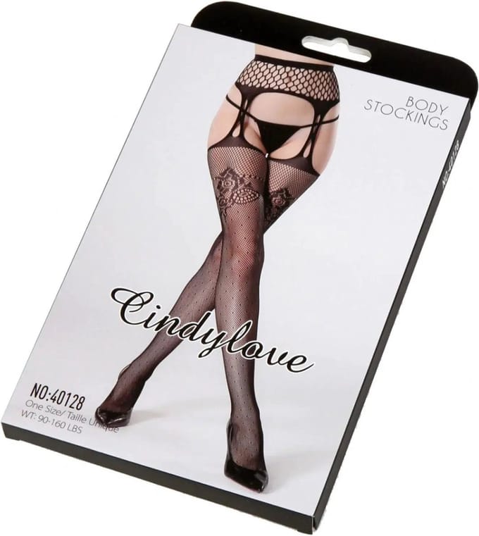 Cindylove - Jarretelkousen - No. 40128 - One Size - Zwart