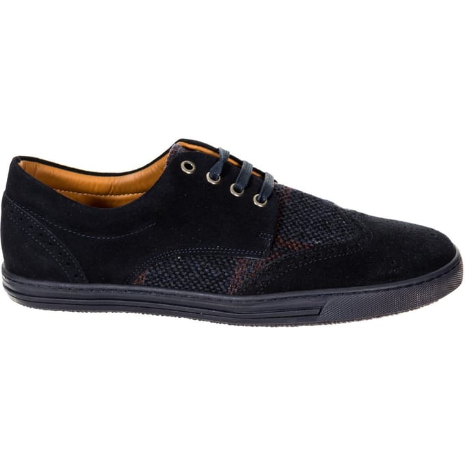 Geruite sneakers met vetersluiting HMS20206 man