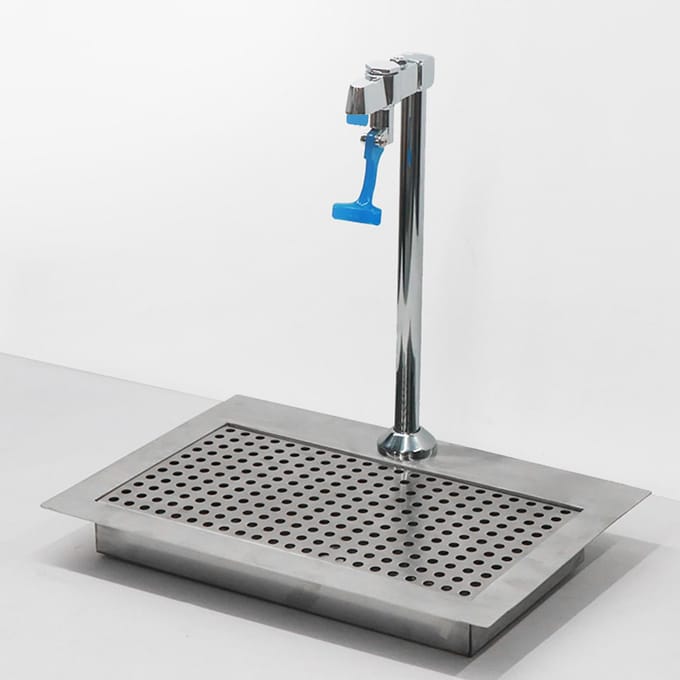 Drukbeker Kraan Vertraagde Kraan Net Kraan Waterstation Sokkel Glasvuller white