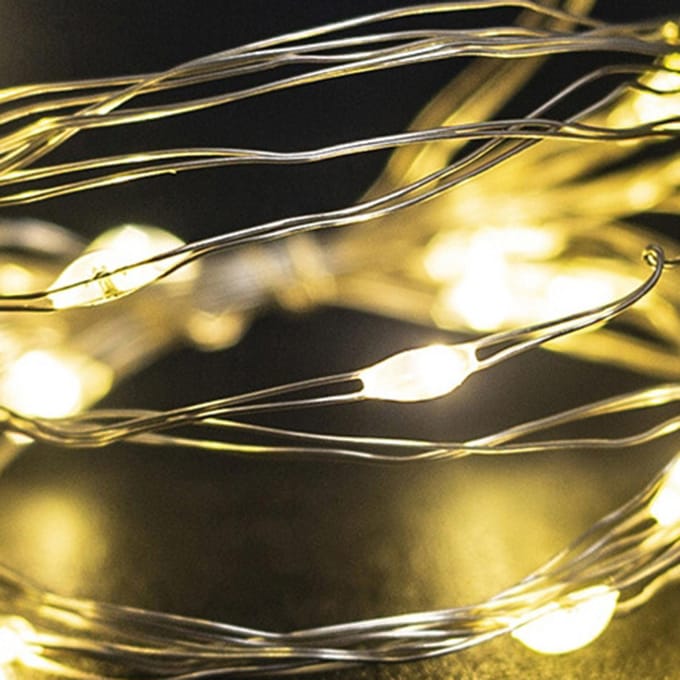 2 Meter 20 LEDS Fairy String Light Draaibaar Buigbaar Opvouwbaar Decoratielamp IP65 Water 1 meter 10LEDs