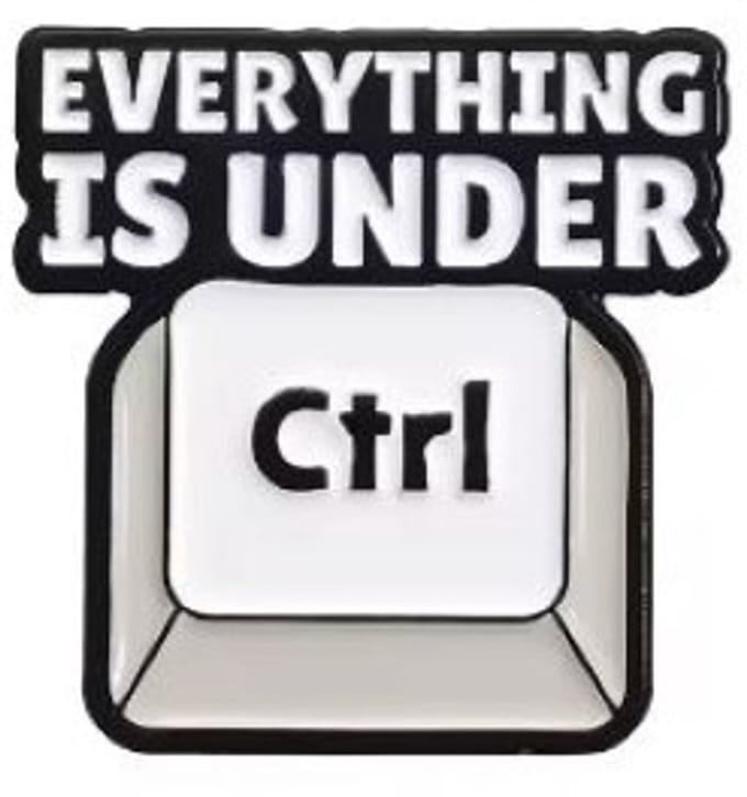 Pin Broche - enamel pin - kledingspeld - Ctrl