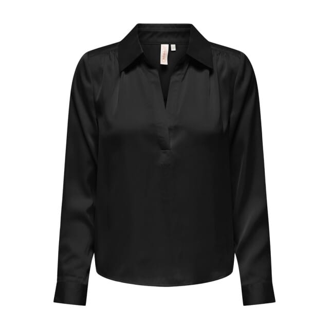 ONLY - ONLZORA LS V-NECK COLLAR TOP WVN - Dames - Blouses