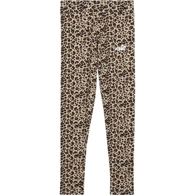 Puma Meisjes Legging met Luipaardprint (Amandel)