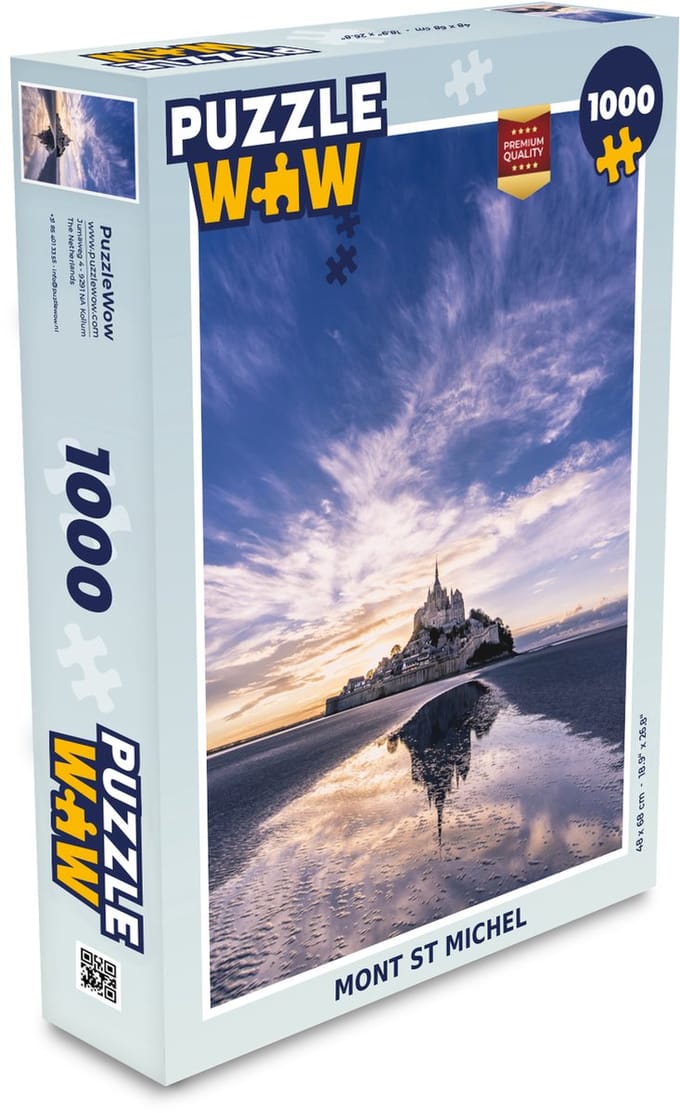 Puzzel Mont St Michel - Legpuzzel - Puzzel 1000 stukjes volwassenen