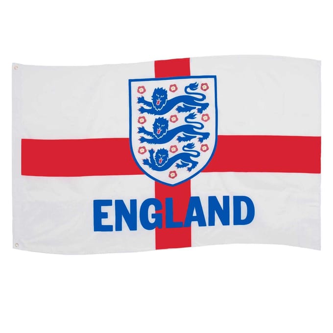 Engeland FA Crest-vlag One Size wit