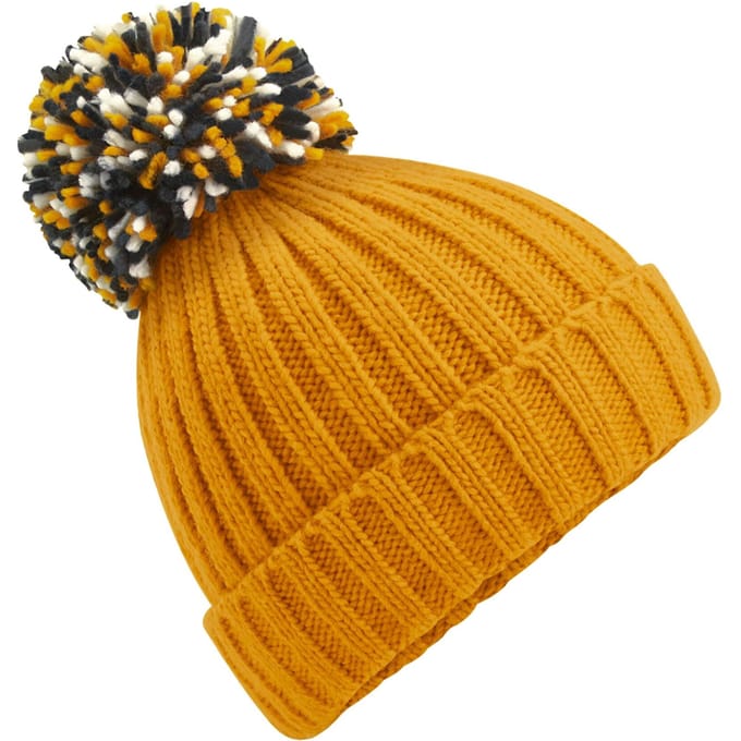 Beechfield Unisex Hygge muts voor volwassenen (Mosterd Geel)