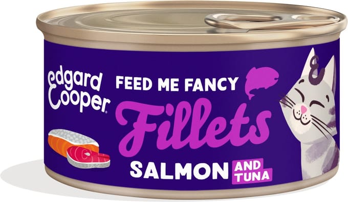 24x70g Edgard & Cooper Filets voor Katten Adult Zalm & Tonijn Kattenvoer nat