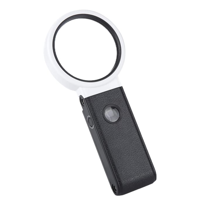 LED Vergrootglas ABS Handheld Vergrootglas Opvouwbare HD Lens voor Observatie en Elektronisch