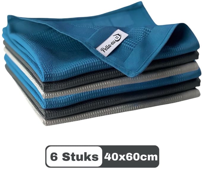 PELLA-EU-MICROVEZEL-MICROVEZELDOEKEN-6 STUKS-40x60CM