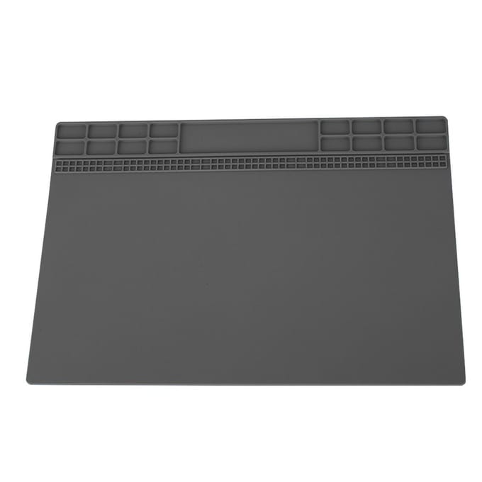 Plateforme d'Entretien Téléphone Ordinateur Résistante à la Chaleur Coussin Tapis Isolation Thermique Gris grise