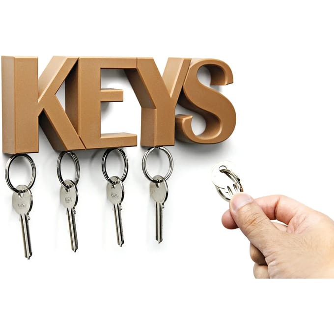 Qualy - Keys Key Holder - brown
