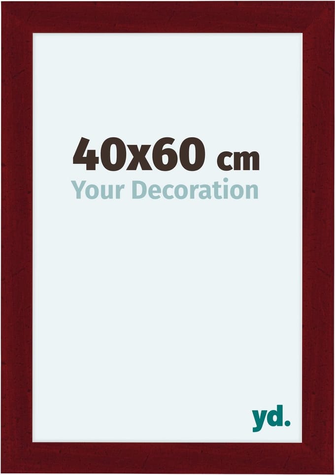Your Decoration - Fotolijst 40x60 cm - MDF - Wijnrood Geveegd - Como
