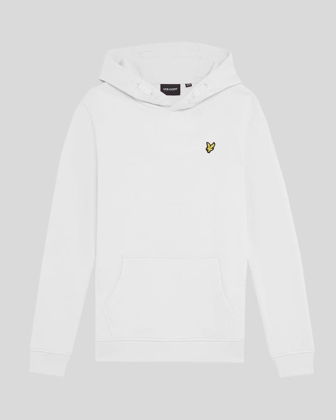Lyle & Scott Loopback katoenen hoodie voor jongens - wit