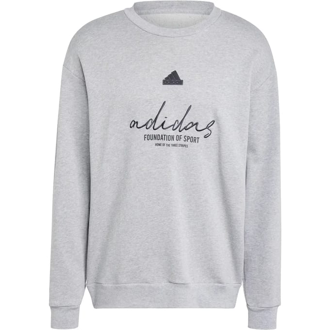 Adidas Brand Love French Terry Sweatshirt Grijs S / Regular Man