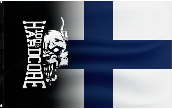 100% Hardcore Vlag Finland