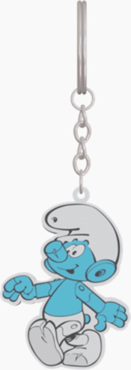 Robot smurf - sleutelhanger smurf - 6 cm - Metaal