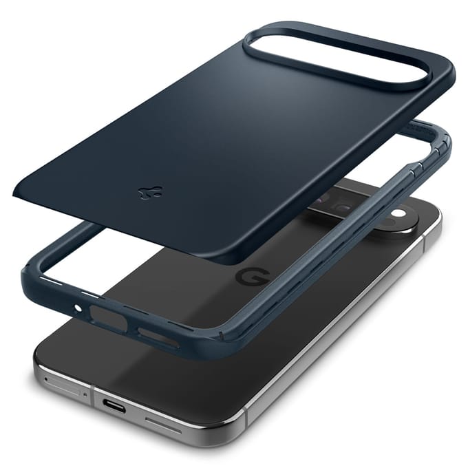 Spigen Thin Fit Hoesje Geschikt voor Google Pixel 9 Pro XL - Back Cover Metal Slate
