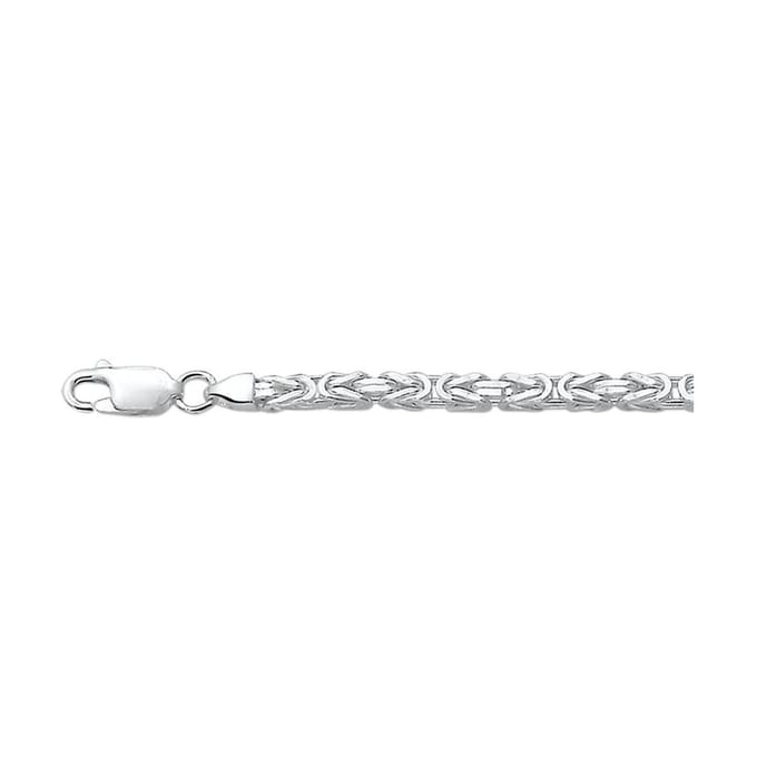 YO&NO - Ketting -  Zilver - Konings - Lengte 60cm - Dikte 3mm - Heren - Dames - Sieraden