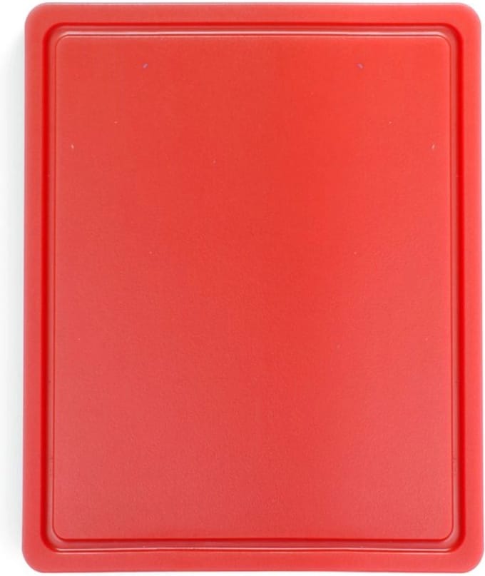 HENDI Rode HACCP snijplank – sapgeul – dubbelzijdig – 325x265 mm