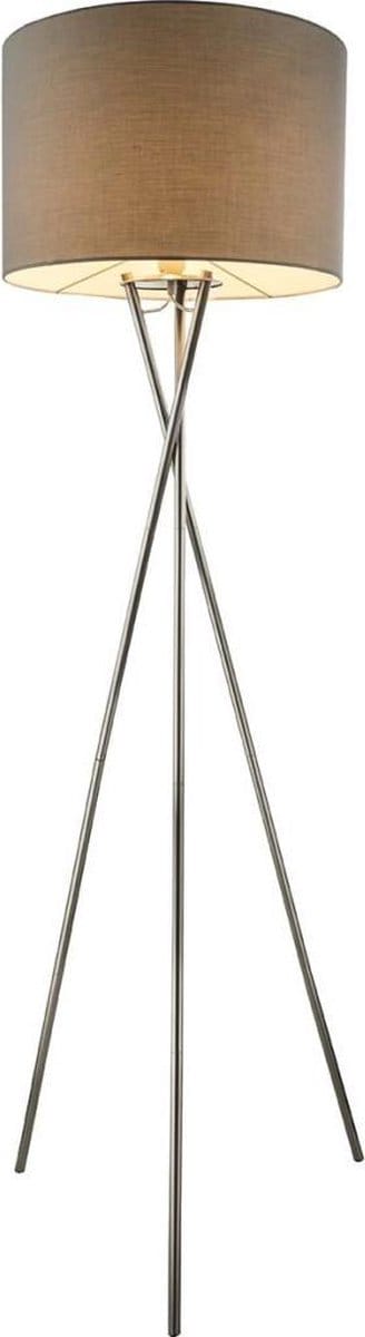 GLOBO Vloerlamp GUSTAV metaal grijs 24687