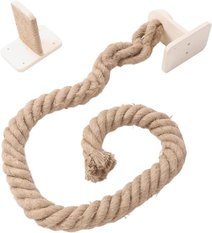 Klimtouw voor katten - Krabmeubel - Katten spel en rust - Robuuste constructie - 173 cm - Niet gespecificeerd