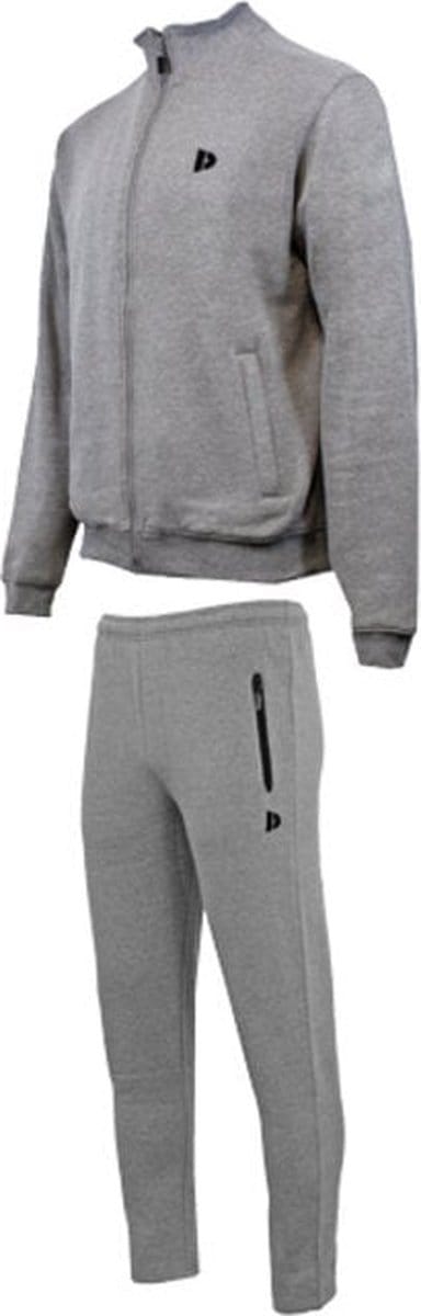 Donnay - Joggingsuit Mees - Joggingpak - Silver-marl (032)- Maat S
