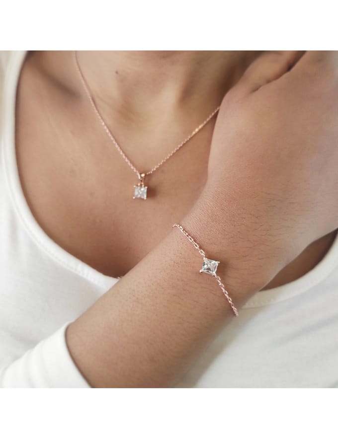Eenvoudige vierkante Calle-set - Kristal