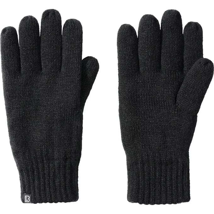 Brandit Knitted Gloves Unisex Handschoenen - zwart - M