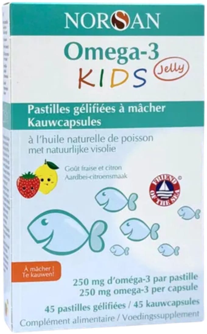 Norsan Omega 3 Kids Jelly Kauwcapsules 45 capsules
