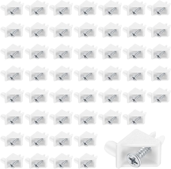 Famanu – Plankdragers set van 100 stuks, geschikt als vervangend onderdeel voor en , wit
