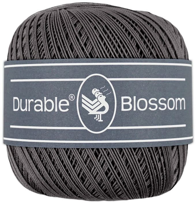 Durable Blossom - 2236 Charcoal - Verfijnd Gemerceriseerd Katoen Garen