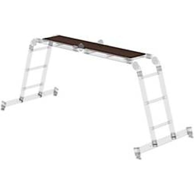 Munk houten vlonders, 4-delig, voor multifunctionele ladders