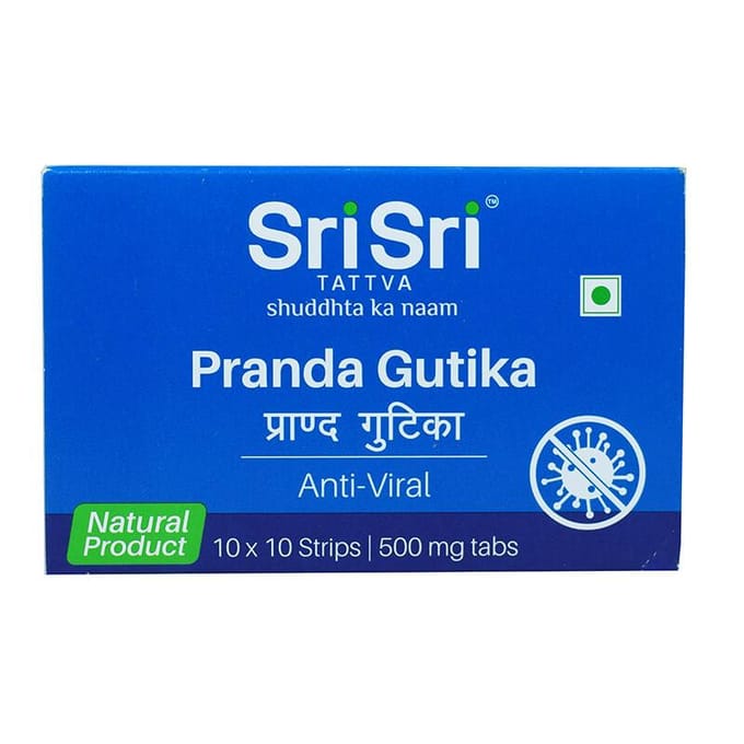 Pranda Gutika (100 comprimés, 500 mg), Pranda Gutika Anti-Viral Sri Sri Tattva