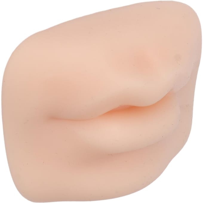 Siliconen Lip Model 3D Semi-Permanente Zachte Microblading Realistisch Lip Piercing Oefenmodel beige