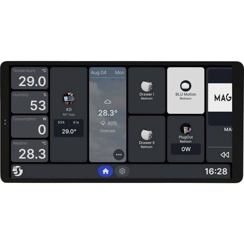 Wall Display X2i Silver Muur-touchdisplay WiFi, Bluetooth Shelly