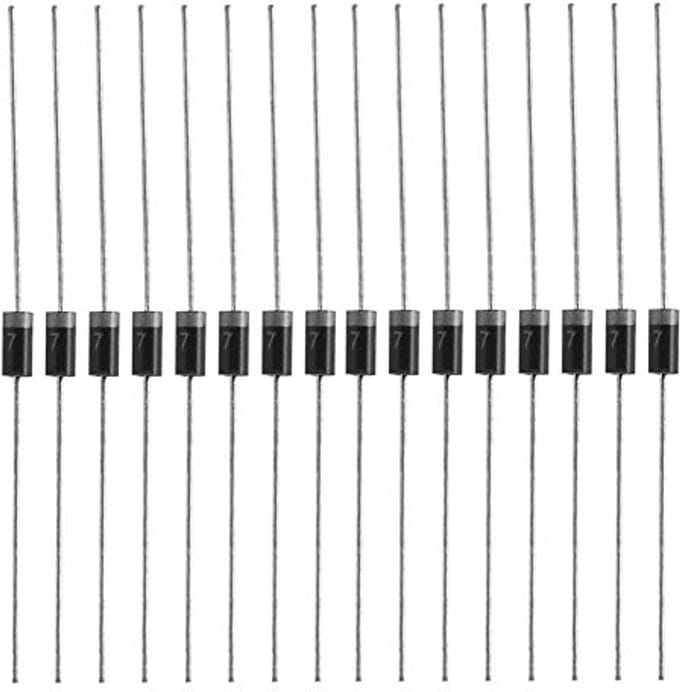 Gelijkrichterdiode 100 Stuks 1A 1000V Blokkerende Diode voor Elektronische Toepassingen