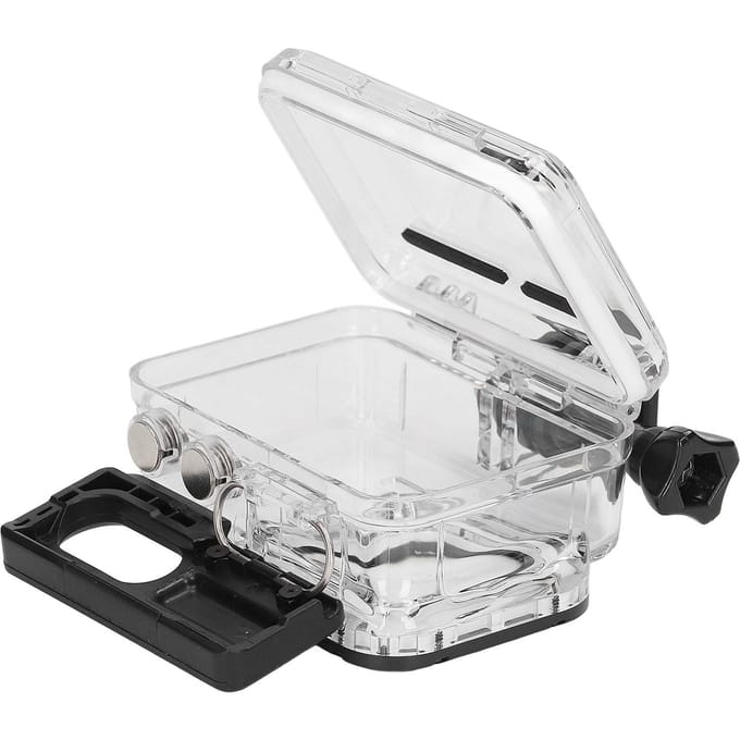 Actiecamera Waterdichte Behuizing 197ft Diepte Beschermende Camera Duikcase met Anti-condens Inzetstuk white