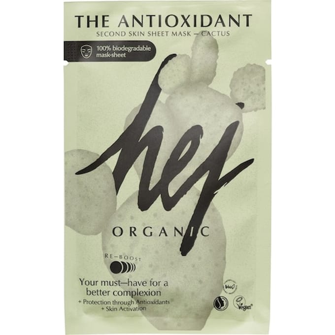 Hej Organic Maskers & scrubs Het antioxidant Second Skin Sheet Mask Dames 18 g