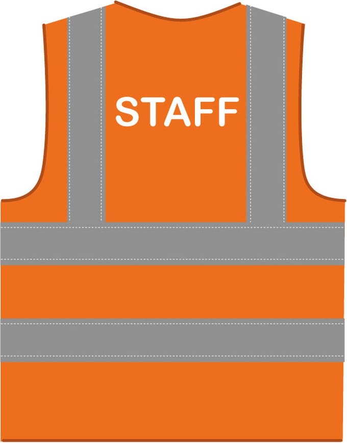 Staff hesje RWS oranje