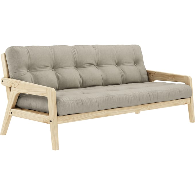 Karup Grab Slaapbank - 914 Linen - 101ClearLacquered
